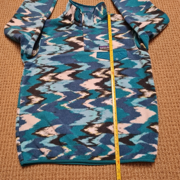 Patagonia Synchilla Snap-T Pullover Women's Trout Tales Elwha Blue Size S - Picture 14 of 15